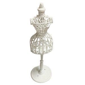 2 White Doll Caged Fashion Doll Mannequins